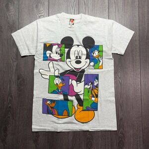 Vintage Mickey Mouse Disney Pop Art 1990s T Shirt Medium Single Stitch